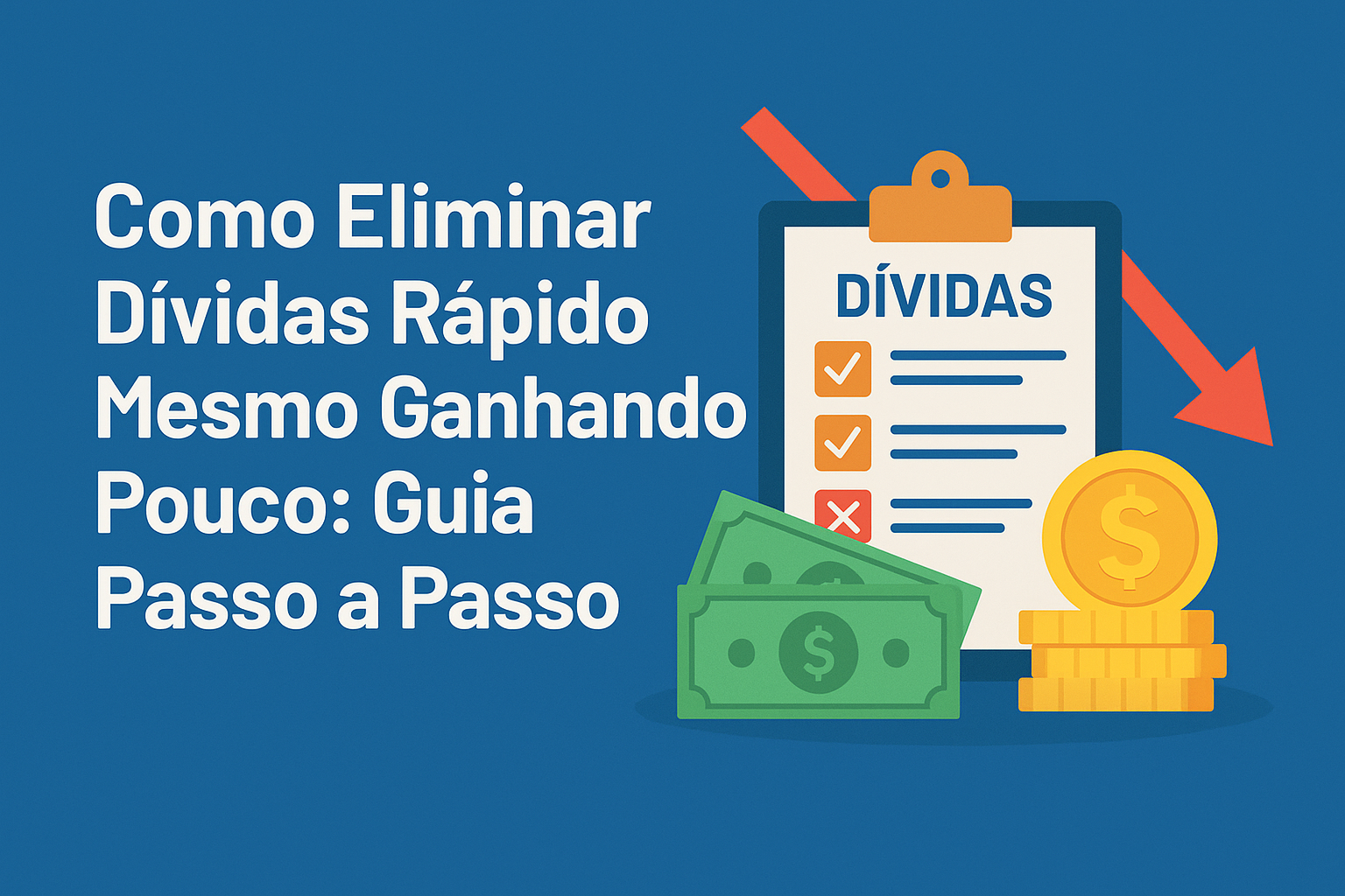💸 Como Eliminar Dívidas Rápido Mesmo Ganhando Pouco: Guia Passo a Passo